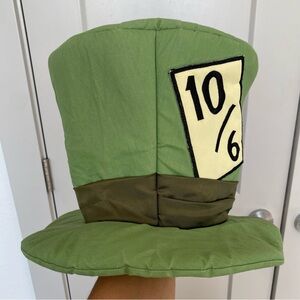 MAD HATTER HAT DISNEY WORLD 10/6 RARE SOFT HALLOWEEN COSTUME ALICE WONDERLAND